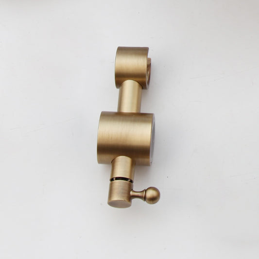 Bronze-colored hand shower holder for surface-mounted rain shower