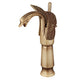 Bronze-colored high mixer tap in the shape of a swan
