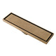 Bronze-colored shower drain 80cm with odor trap