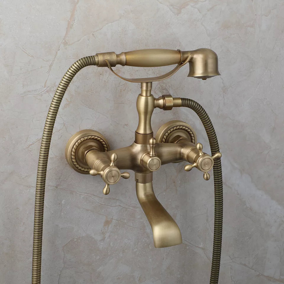 Nostalgische Bronzen Badkraan