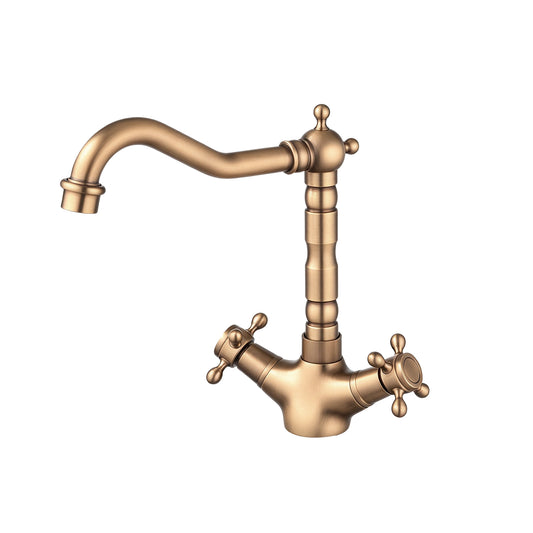 Nostalgic washbasin tap Classic model bronze glossy