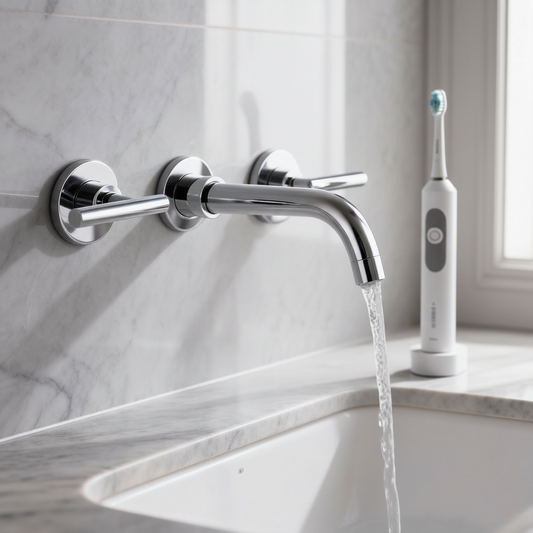 Inbouw wastafelkraan chroom