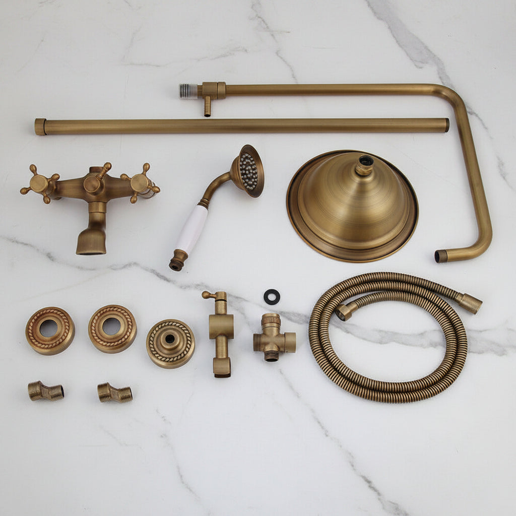 Badique Bronzen opbouw douche-set