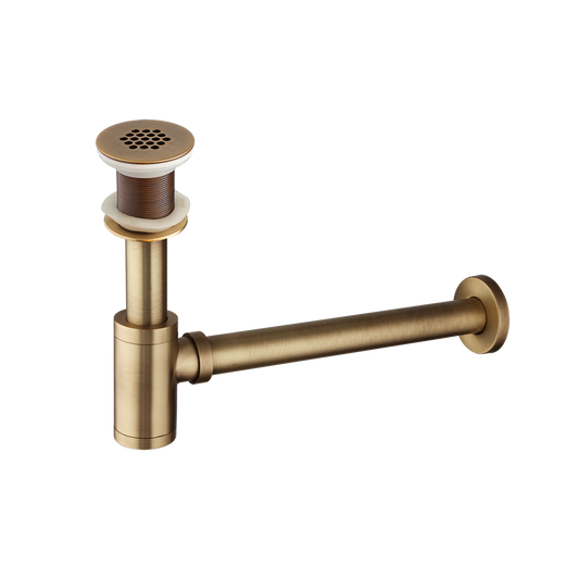 Badique Bronskleurige sifon voor wastafel