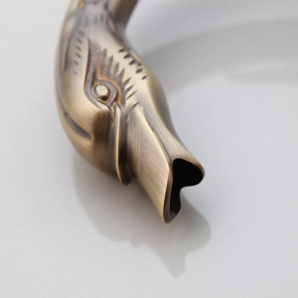 Malvizza 3-piece bronze-colored washbasin tap