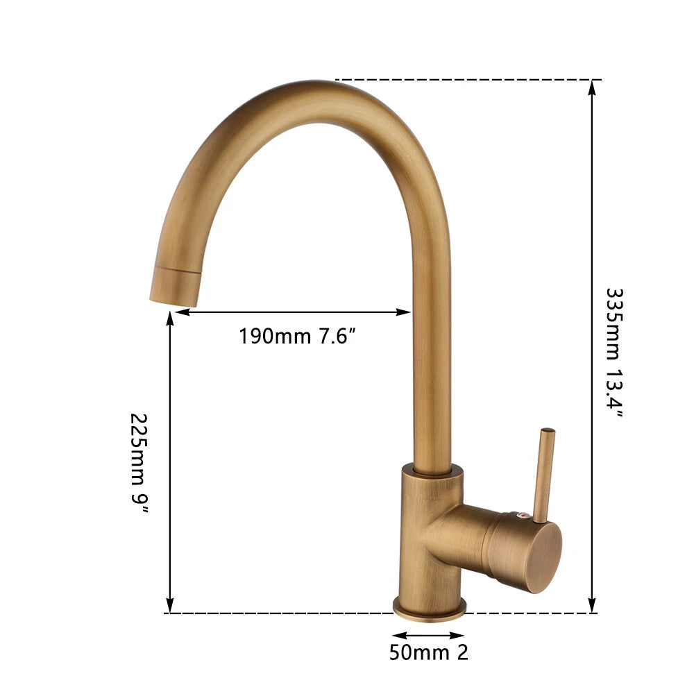 Landhausküchenarmatur – Bronzefarbe