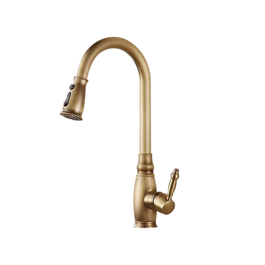 Landelijke Keukenkraan met uittrekbare kop