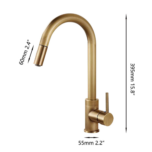 Landelijke Keukenkraan antiek brons