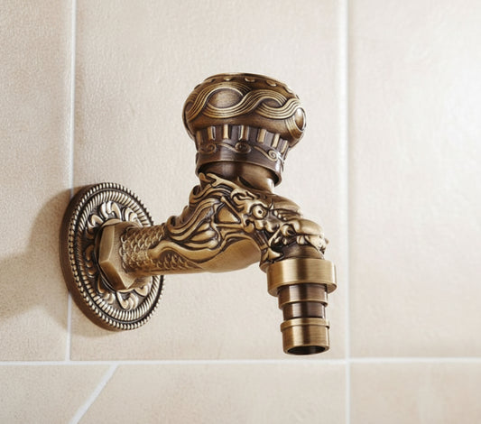 Kaltwasserhahn, bronzefarben