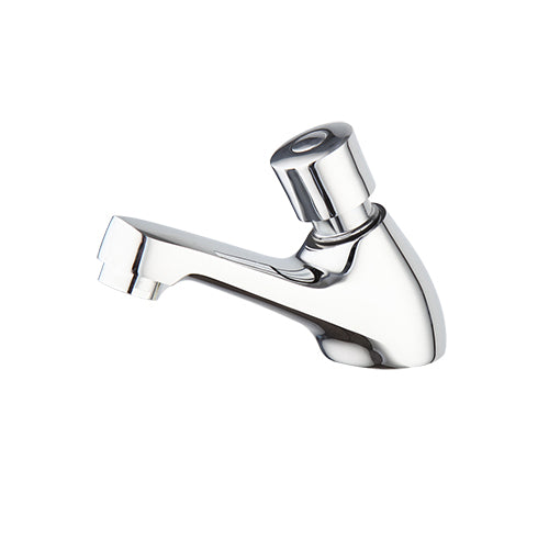 Chrom-Selbstschlusshahn