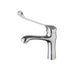 Chrome elbow mixer tap