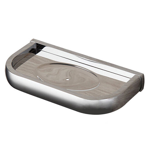 Moderne Seifenschale aus Chrom zur Wandmontage