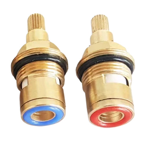 Cartridge for hot and cold water tap