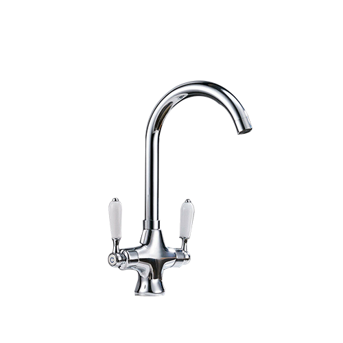 Rotating kitchen faucet