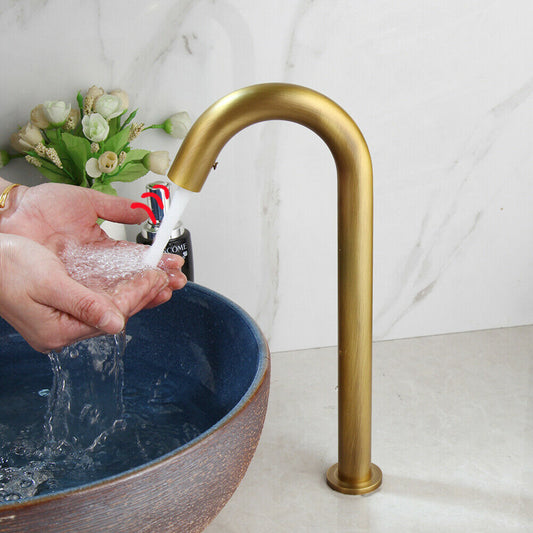 National bronze-colored sensor tap