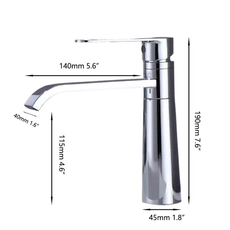 Single-lever washbasin tap – Chrome
