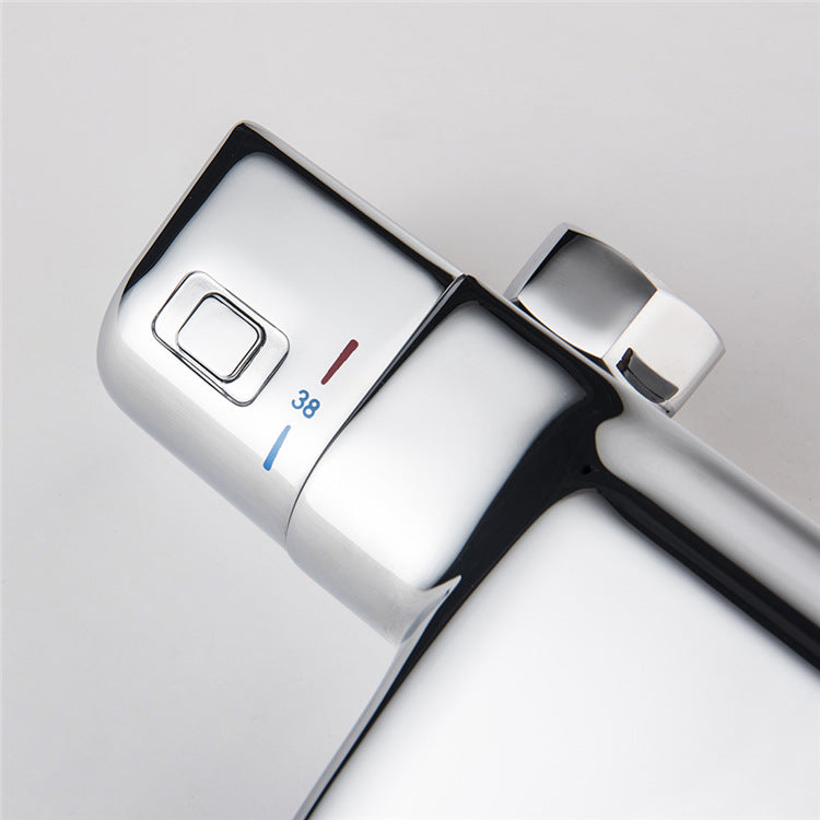 Thermostatische waterval badkraan met handdouche – chroom