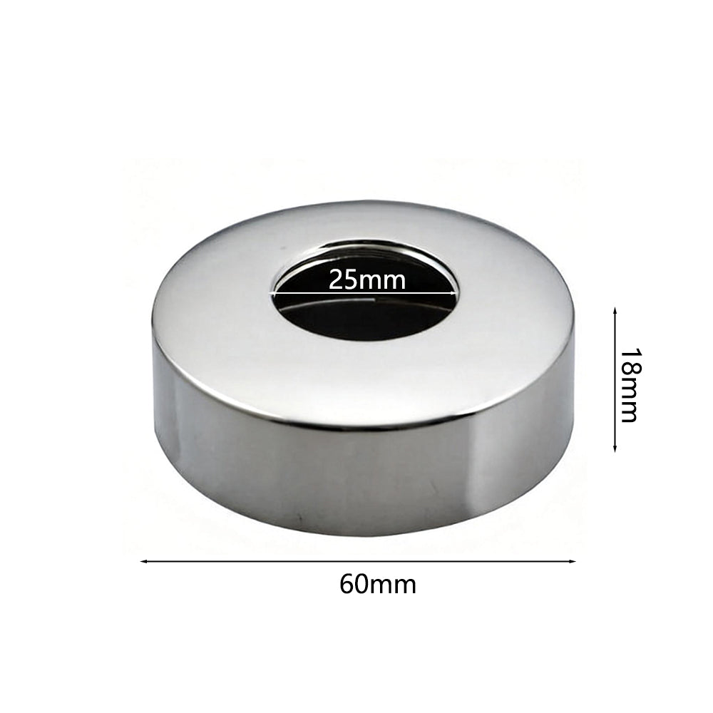 Chroom rozet rond 60 mm