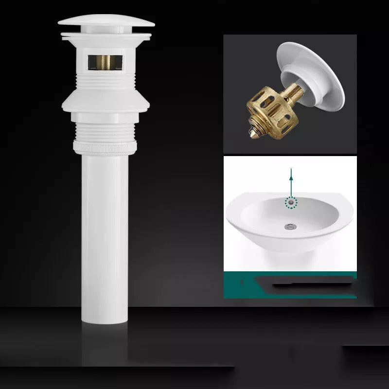 White Pop-up Drain
