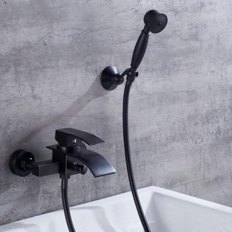 Olie bronzen watervalkraan met handdouche