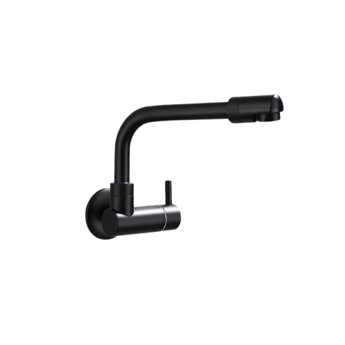 Matte Black Cold Water Tap with Long Spout