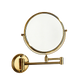 Golden makeup mirror
