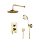 Nostalgic golden built-in shower