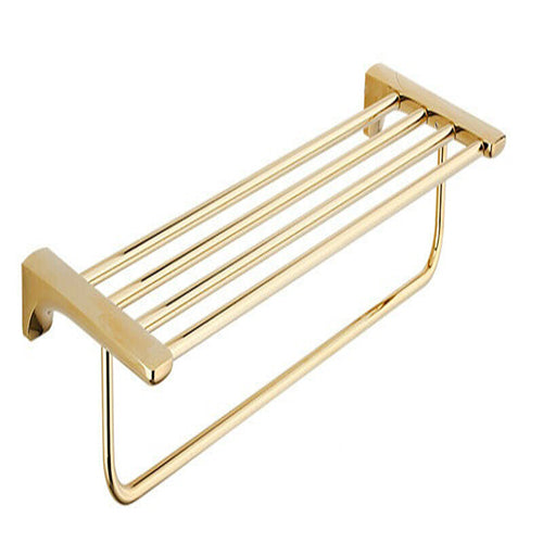 Goldfarbenes Badezimmerregal