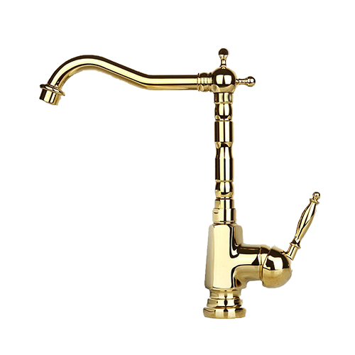 Goldener Schwenk-Mischbatterie