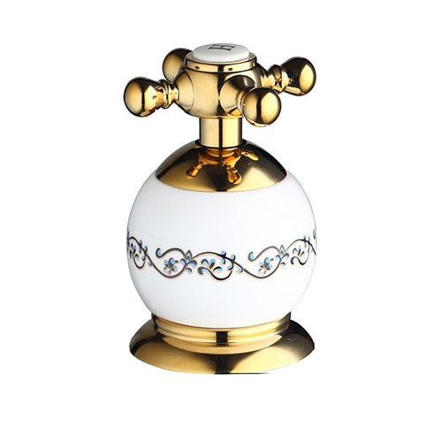 3-teiliger goldfarbener Hahn zur Randmontage