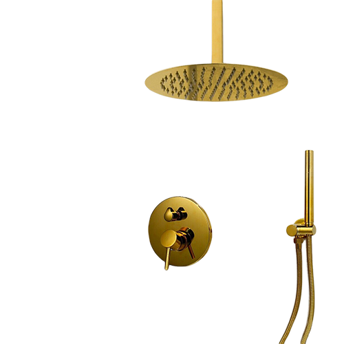 Goldene Einbaudusche