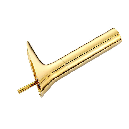 Golden waterfall faucet