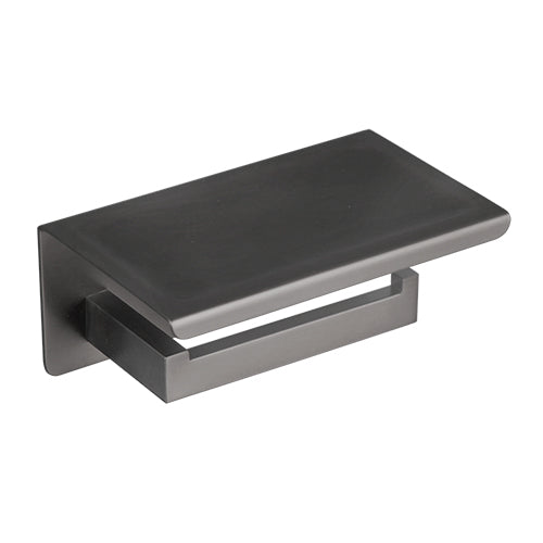 Toilettenpapierhalter und Telefontisch aus Gunmetal