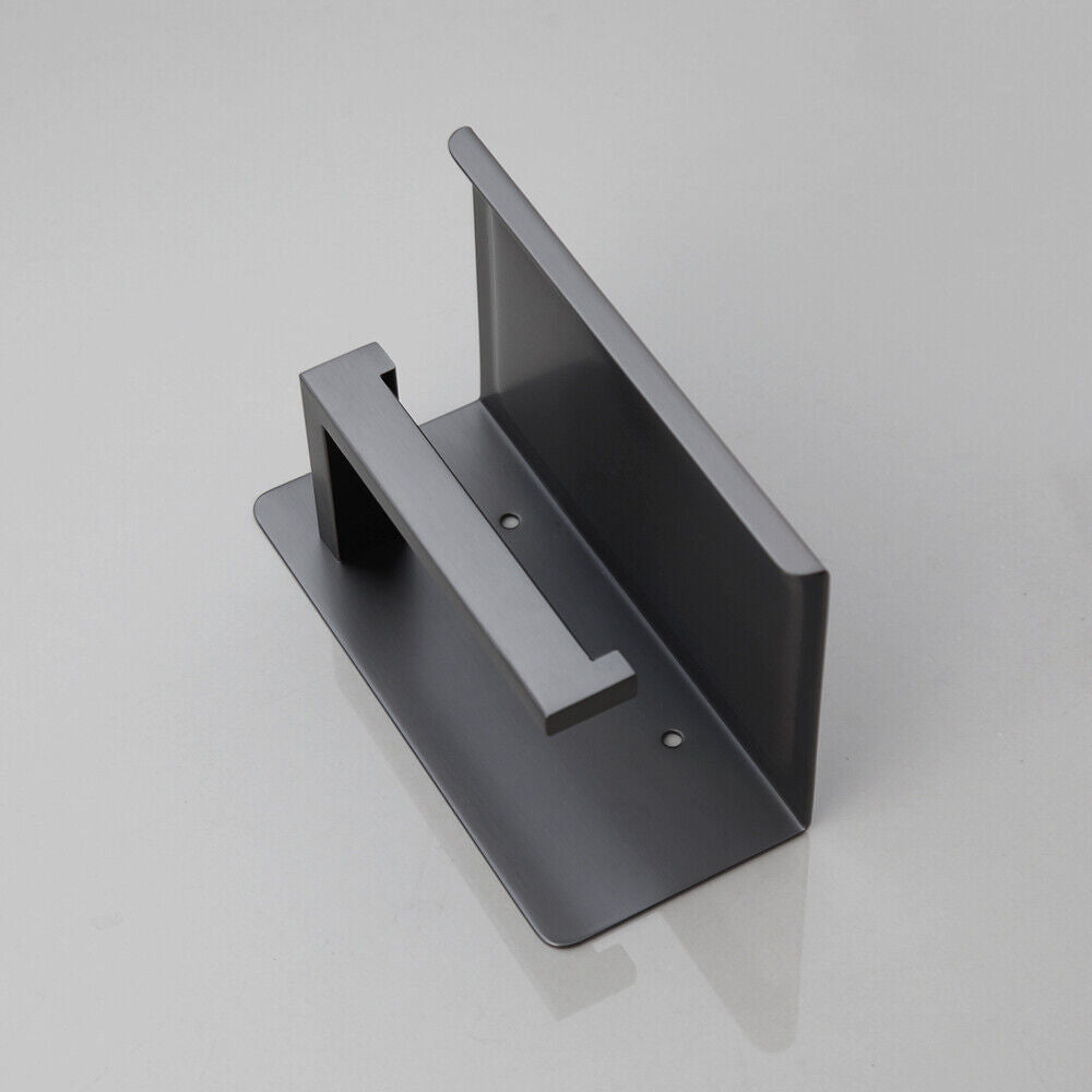 Gun metal WC rol houder en telefoon tafeltje