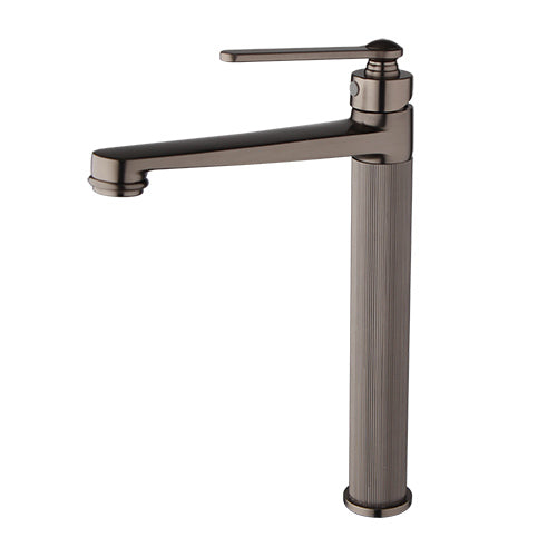 Hohes Modell, Waschtischarmatur aus Gun Metal, Mischbatterie