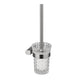 Gun metal toilet brush wall mount