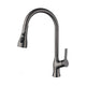 Kitchen faucet gun metal with pull-out spray head