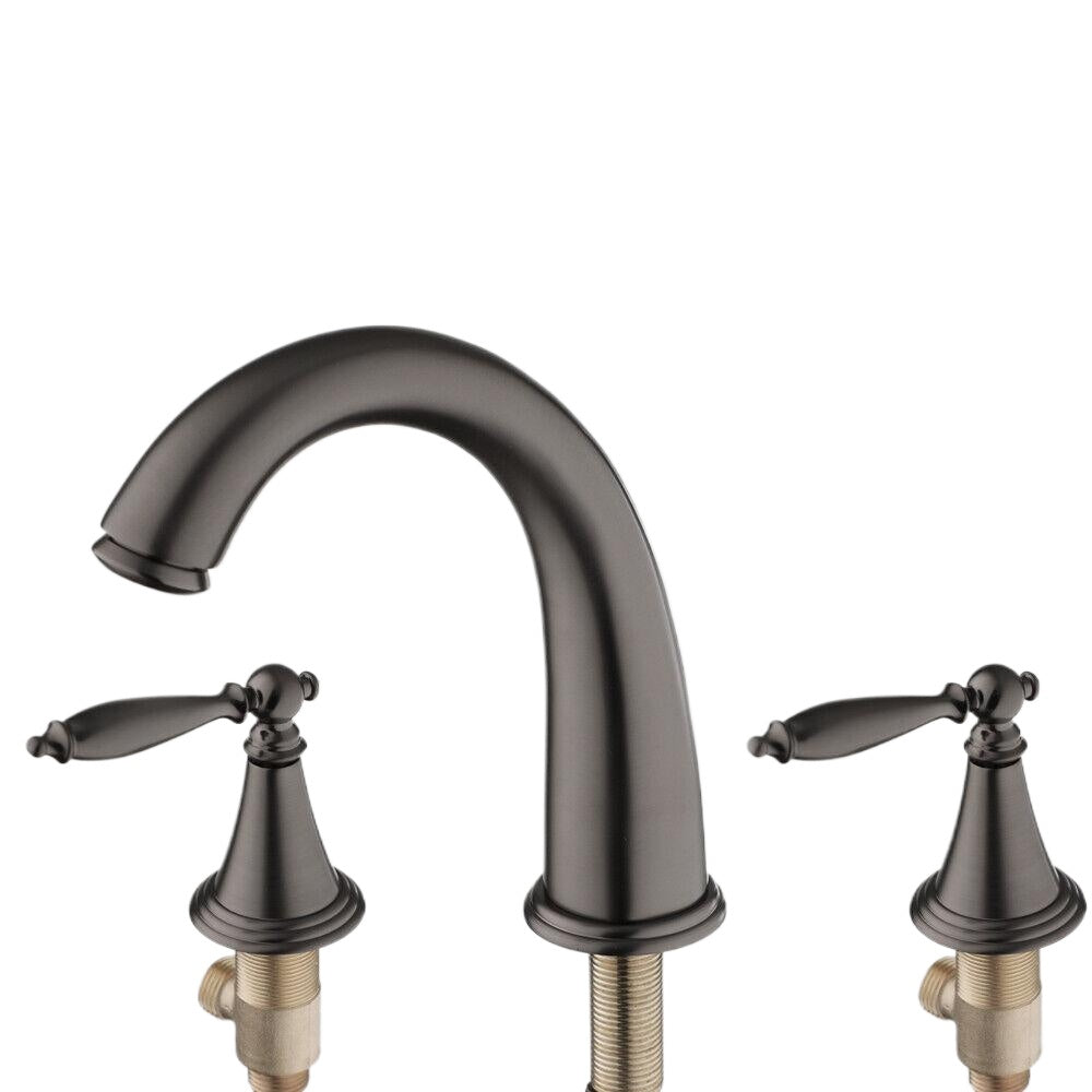 3-Piece Gun Metal Basin Faucet