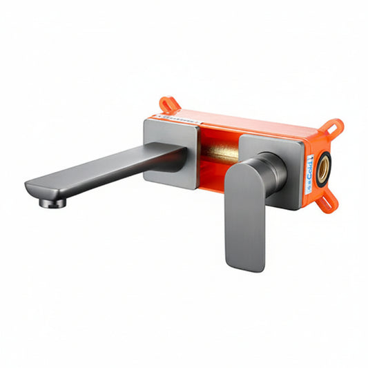 Built-in wall tap gun metal mixer tap