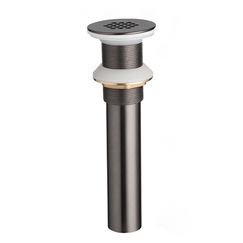 Ablaufgarnitur für Waschbecken aus Gunmetal, nicht verschließbar