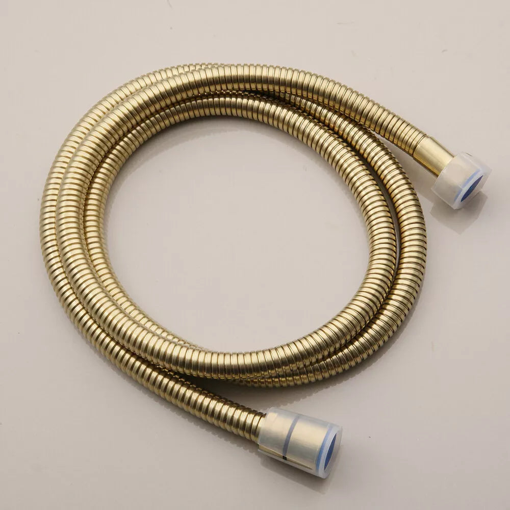 Brushed gold shower set