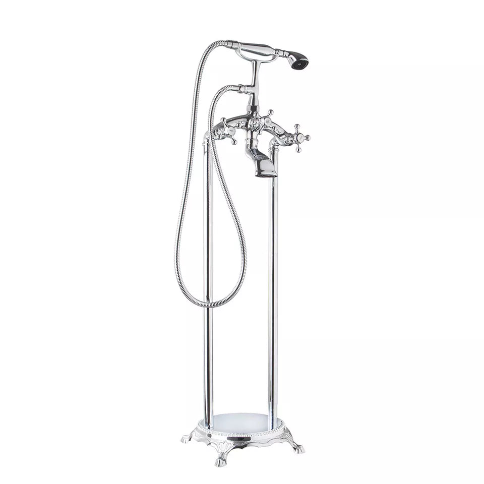 Freistehende Badewannenarmatur Country, Chrom