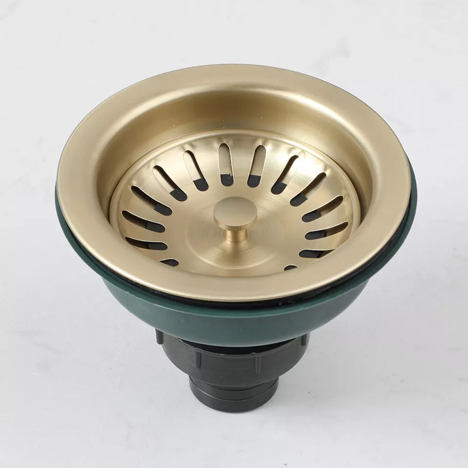 Country Spülbeckenabfluss – Gebürstetes Gold