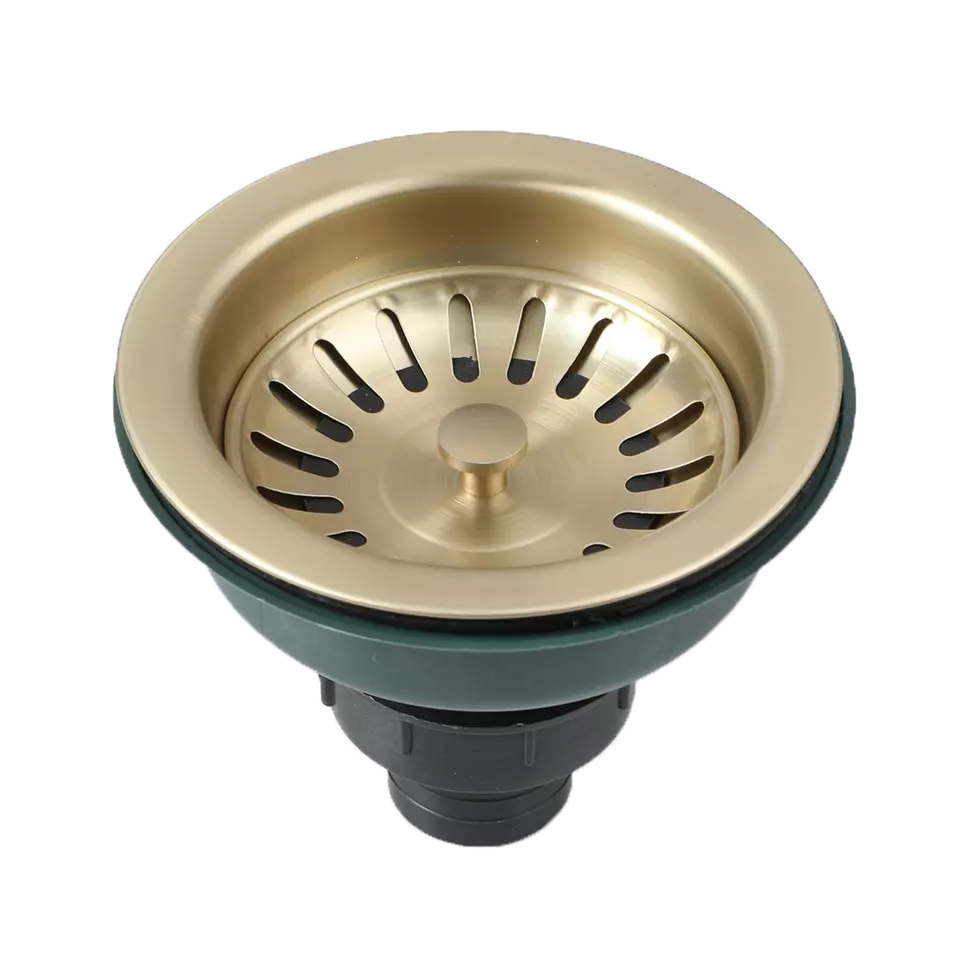 Country Spülbeckenabfluss – Gebürstetes Gold