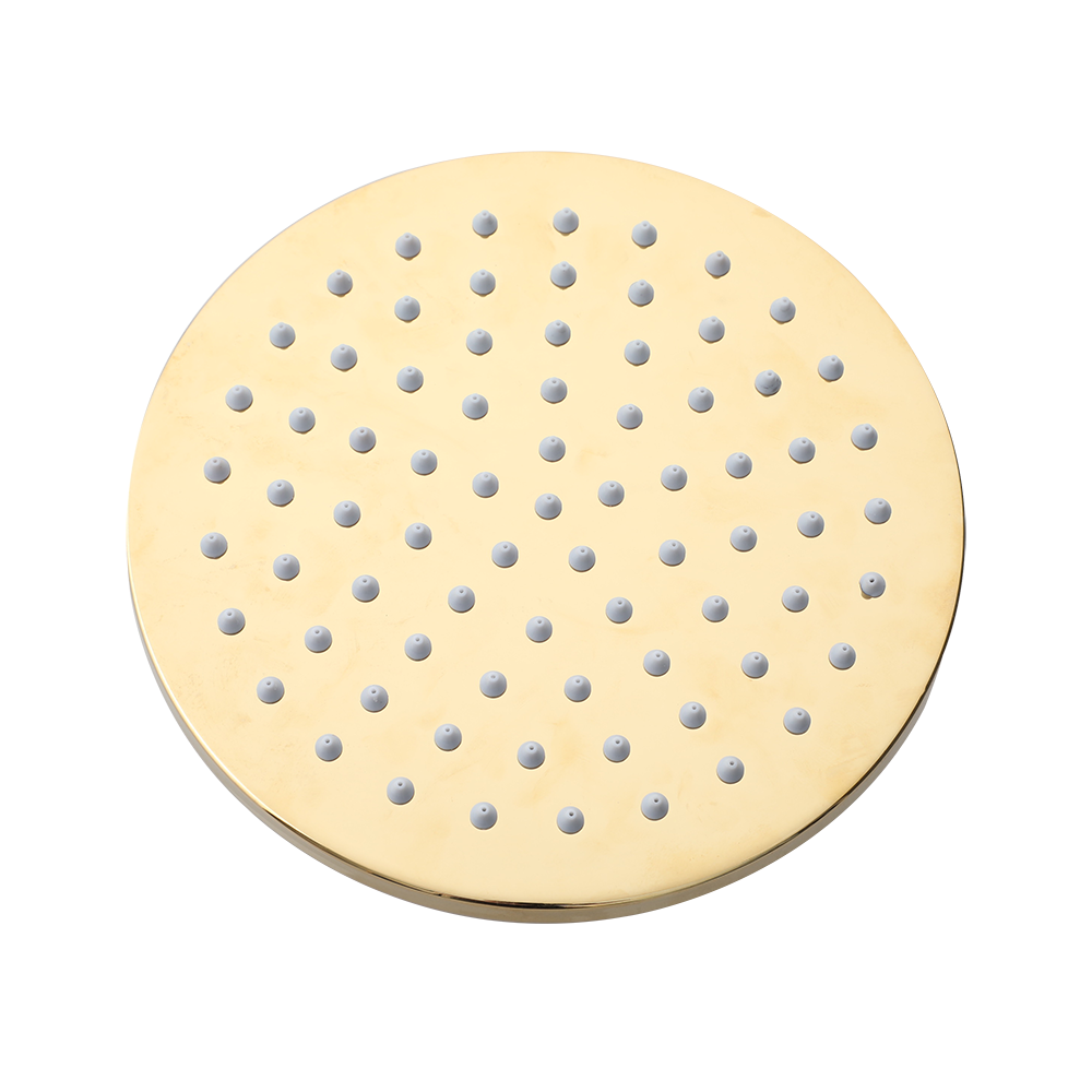 Ronde goudkleurige douchekop – 200 mm