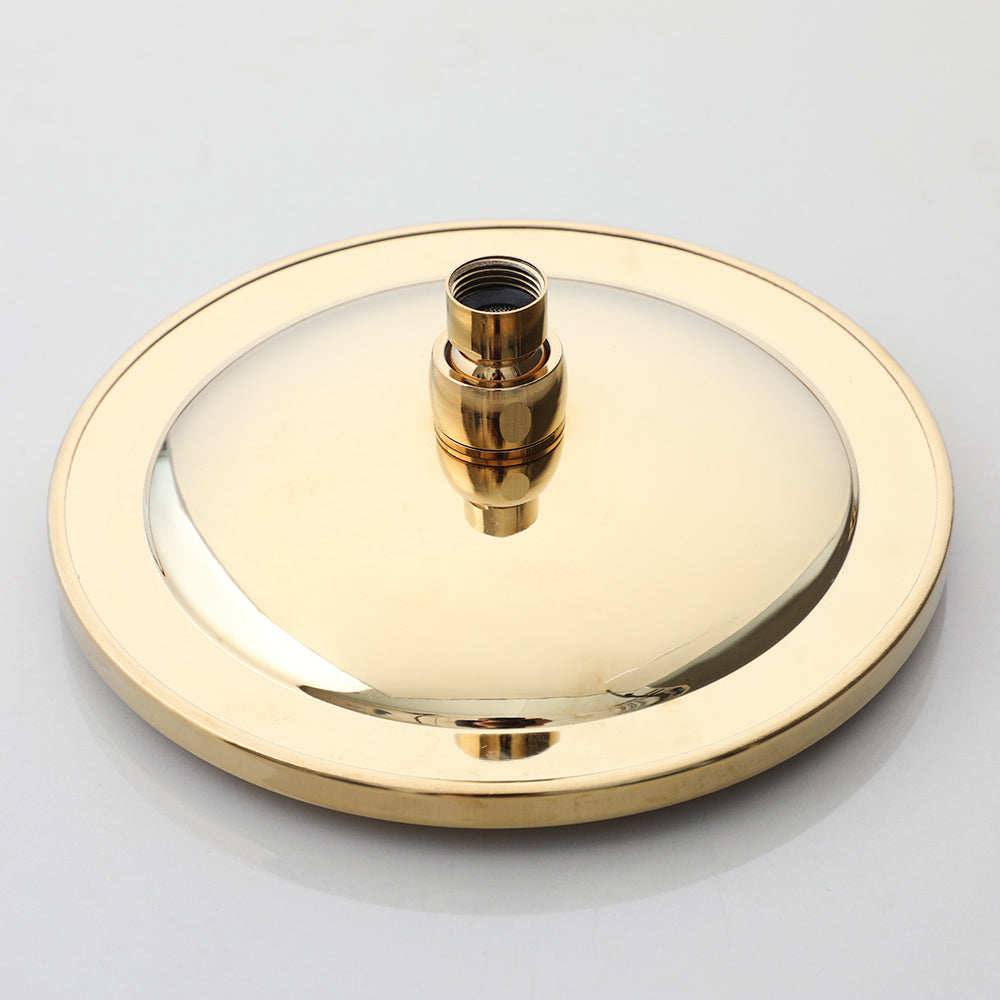 Ronde goudkleurige douchekop – 200 mm