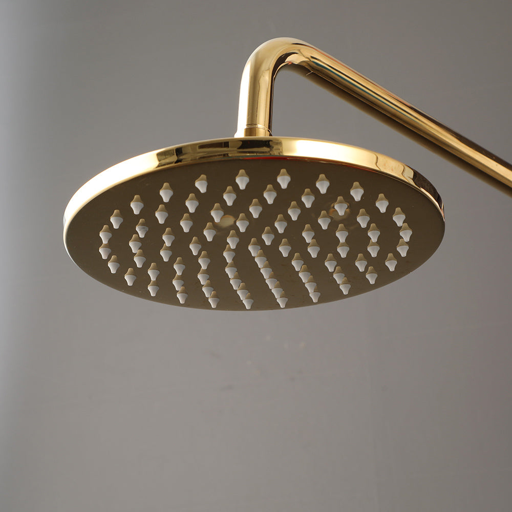 Ronde goudkleurige douchekop – 200 mm