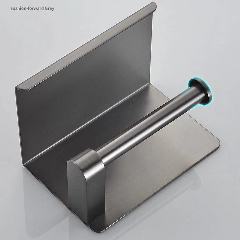 Gun metal wc-rolhouder met plankje