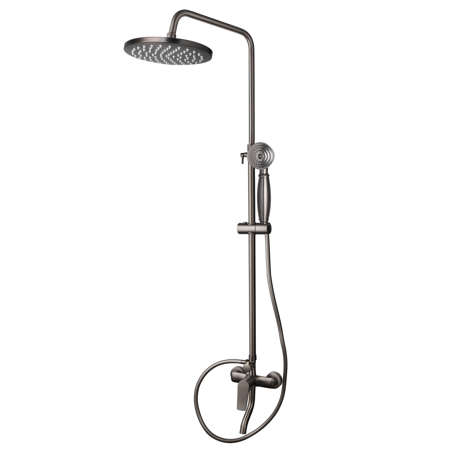 Gun metal surface-mounted shower rain shower
