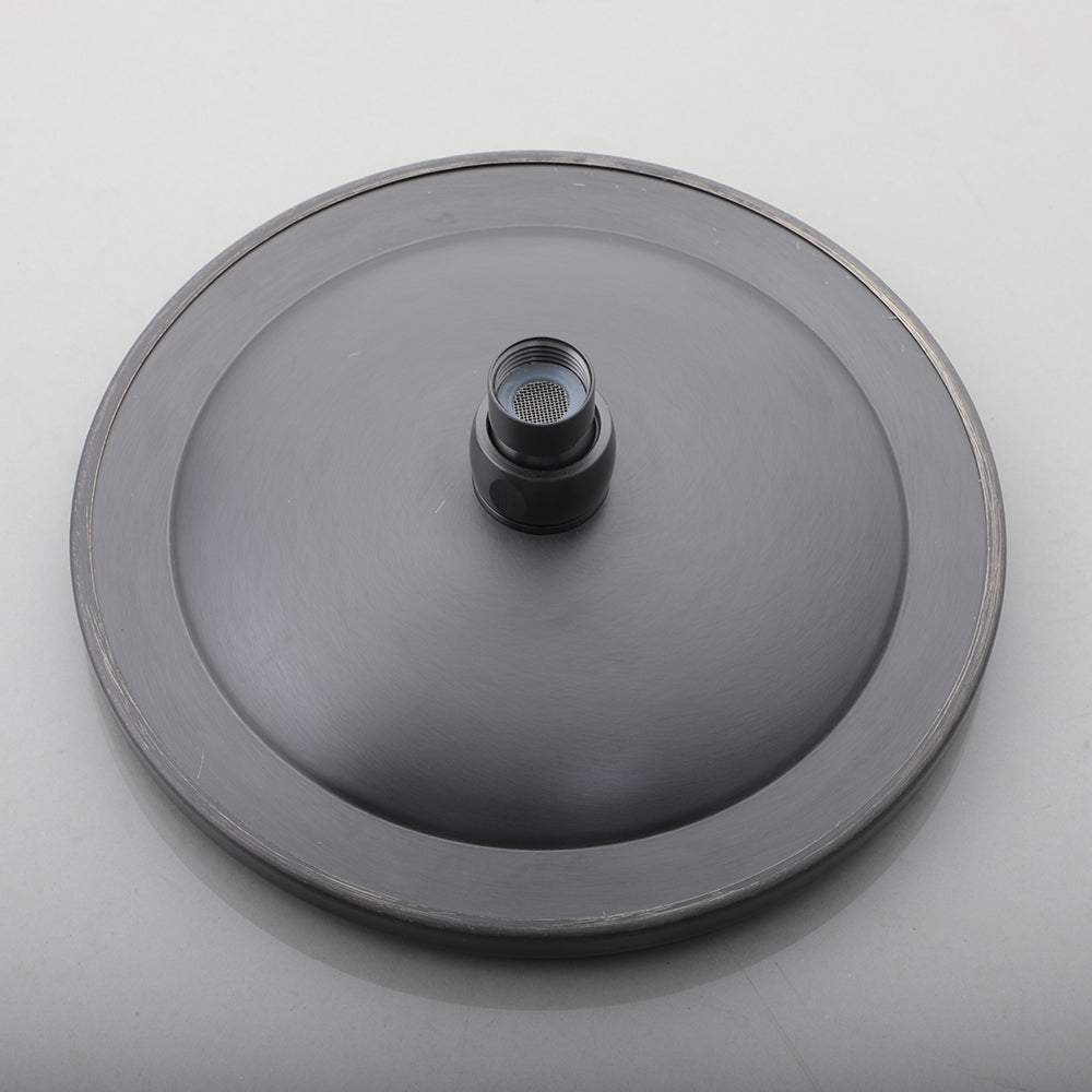Gun metal surface-mounted shower rain shower